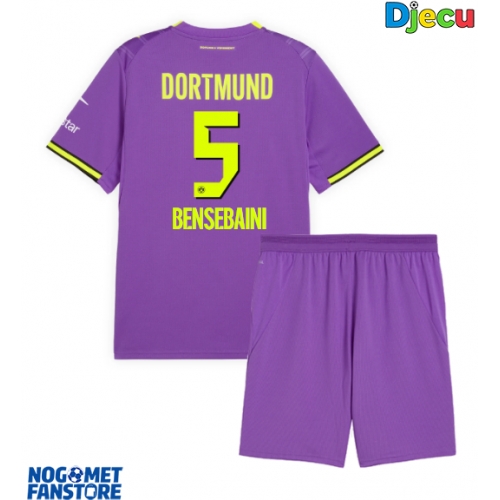 Borussia Dortmund Ramy Bensebaini #5 Rezervni Dres za djecu 2026-27 Kratak Rukav (+ Kratke hlače)